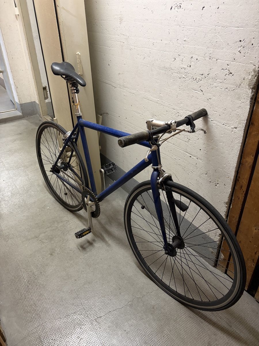 Biciclette: Fahrrad blau Singlespeed gebrauchter Zustand – Usato da Basel venduto da jfgama