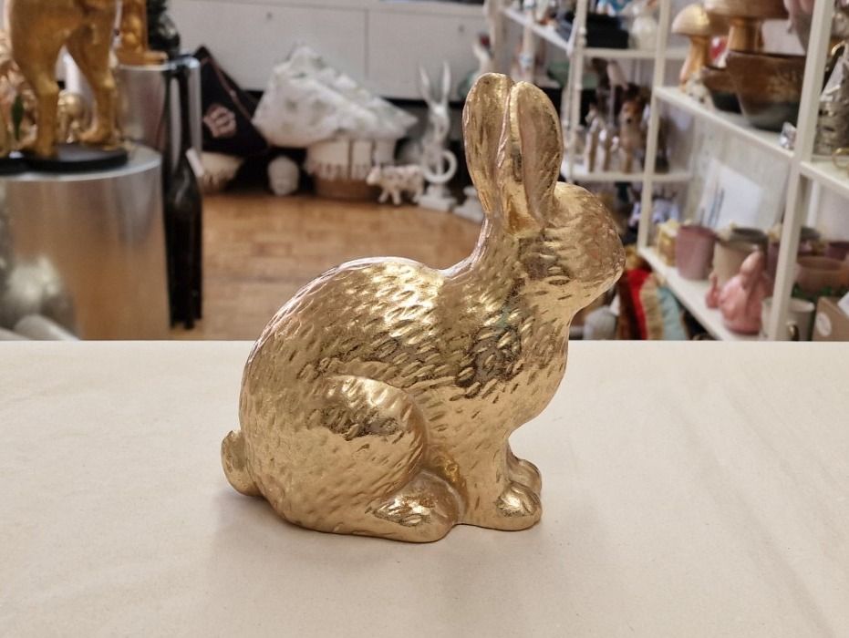 Figuren: Hase Keramik Gold Optik – Neu und originalverpackt aus Schaffhausen von AtelierPudesco 2
