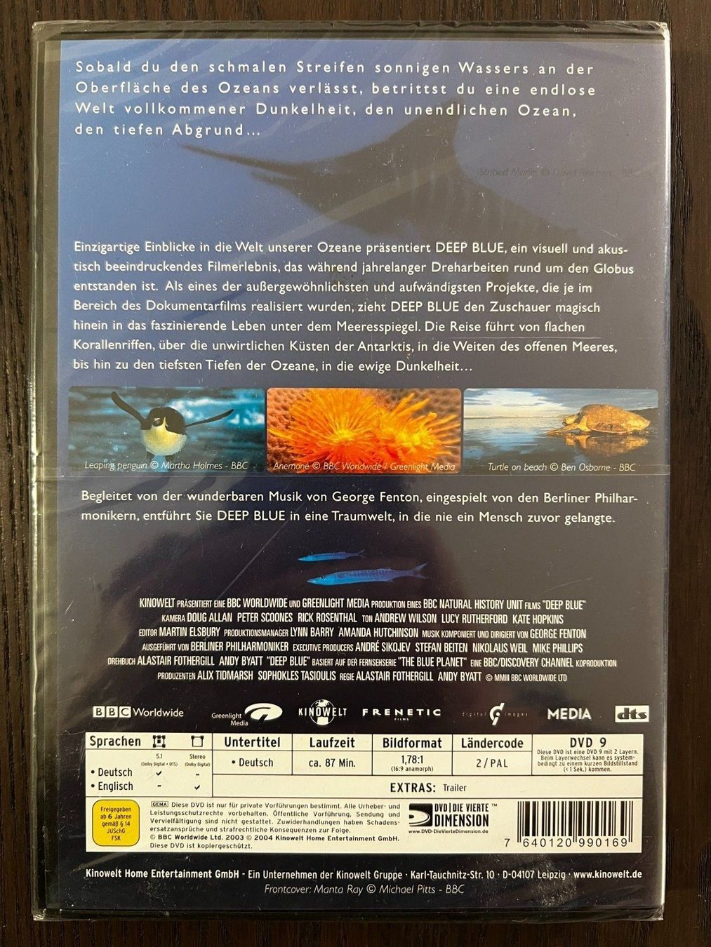 Tutti i DVDs: Deep Blue – Nuovo e nell'imballaggio originale da Zürich venduto da FilmFreunde 1