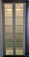 Interlübke Vitrinen-Schrank weiss Glastablare + Beleuchtung