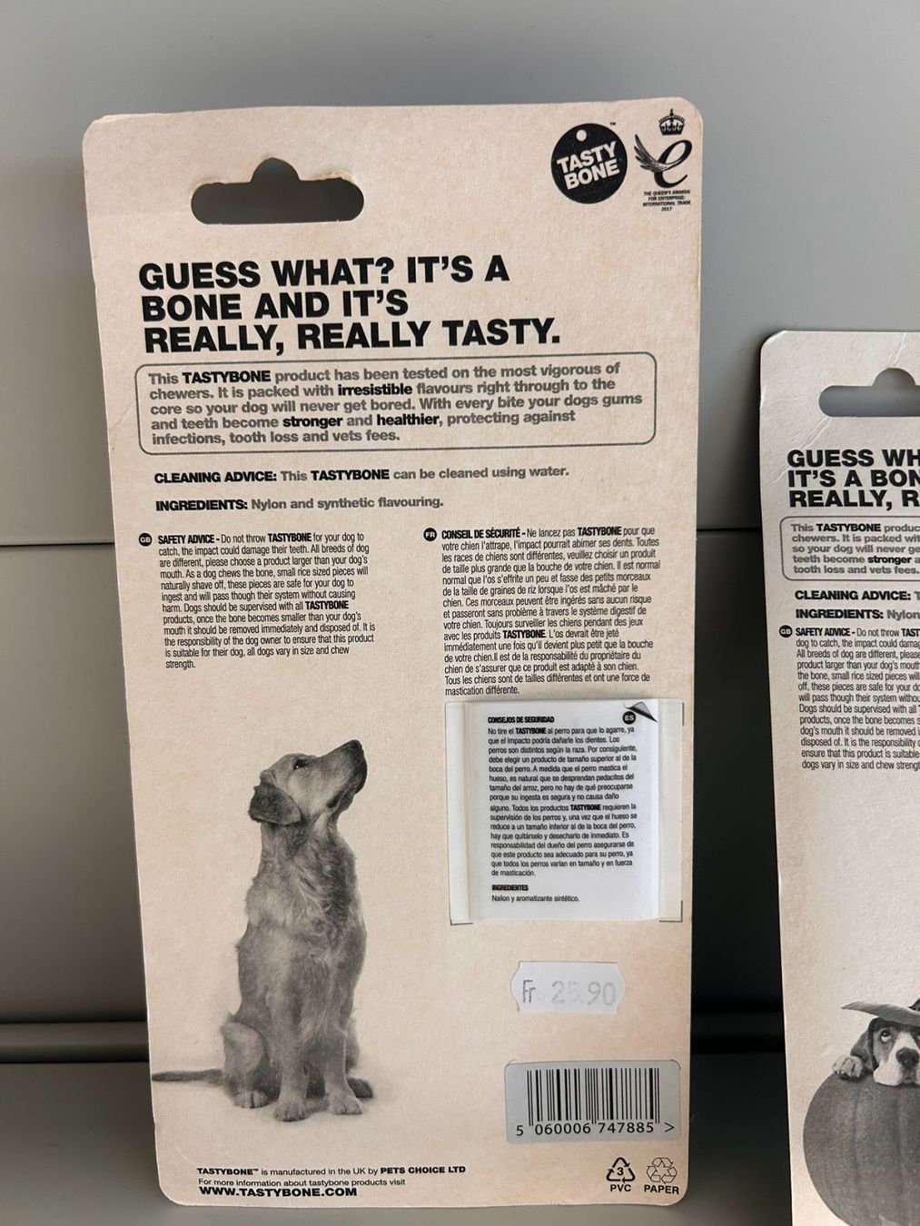 Giocattoli: +NEU+OVP - Tasty Bone Kauknochen 3x – Nuovo e nell'imballaggio originale da Rheinfelden venduto da pmc_2dlg 1