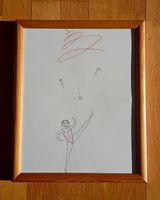 'Die tanzende Ballerina' - Kunstgemälde