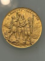 900er Silber medaille 19 gramm 1982 vergoldet wie neu