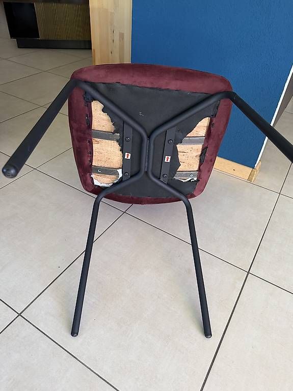 Livique Stühle: Chaises velours bordeaux 6 pcs – Gebraucht aus Botyre (Ayent) von Claude-EvelyneS 3