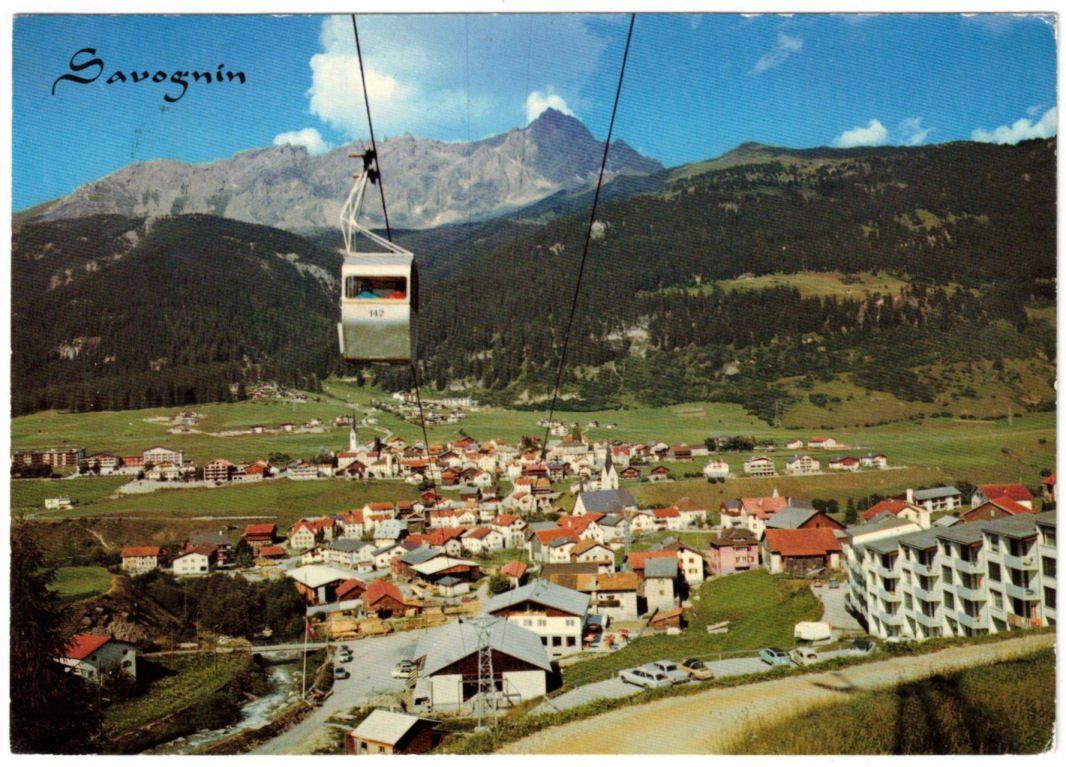 Cartoline postali: Savognin - Gondelbahn Radons – Usato da Binningen venduto da Mountainrider