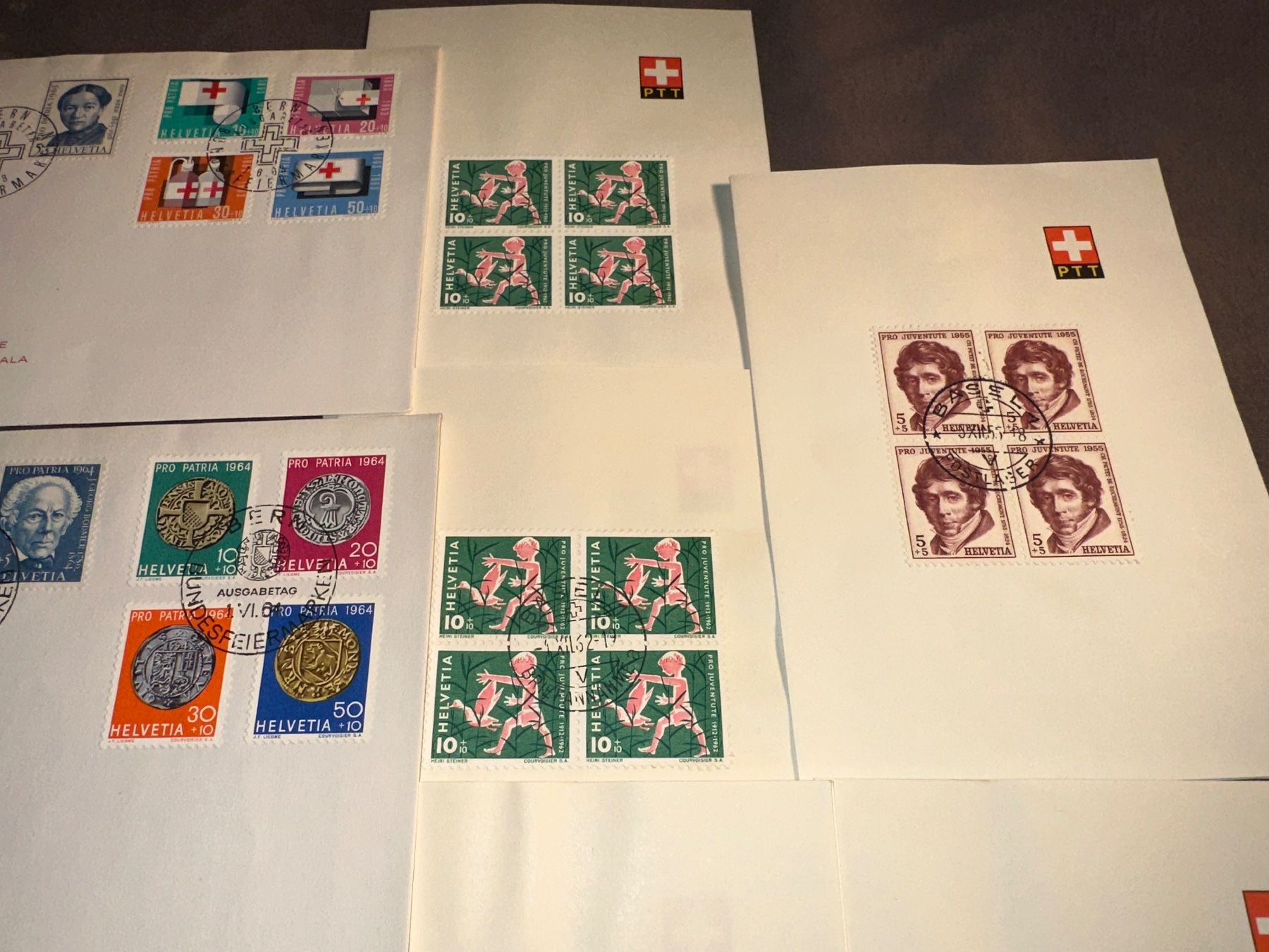 Tutti i francobolli: Pro Juventute 1955 usw. PTT FDC – Usato da Stettfurt venduto da 2442 5