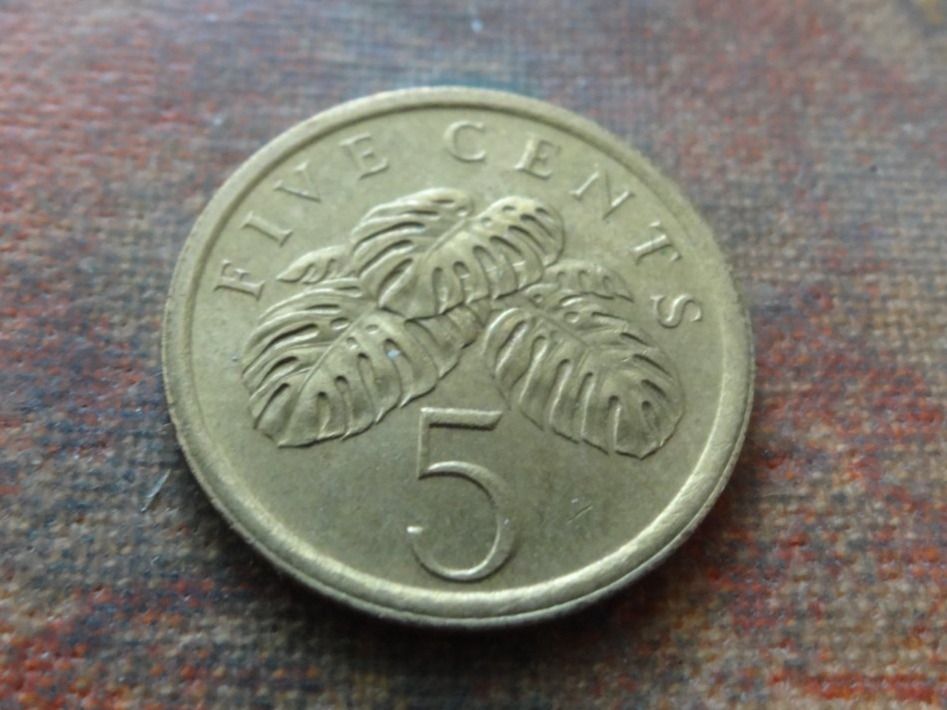 Alle Münzen: SINGAPOUR  5  Cents  1985 – Gebraucht aus Romanel-sur-Lausanne von Swift13 1