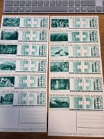 Kompletter Satz Bundesfeierkarten 58a-58q, SBK 1'165.- **