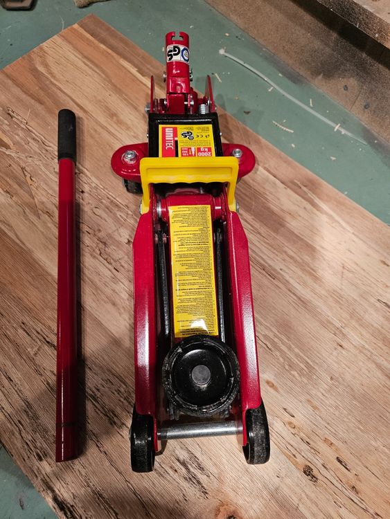 CARPOINT - Martinetto Idraulico A Carrello 2000 Kg 4 Ruote