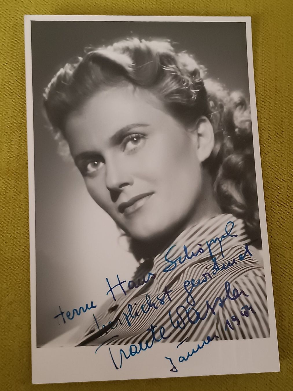 Autografi: Traute Wassler - handsigniert - verstorben 1988 – Usato da Menziken venduto da Artographs