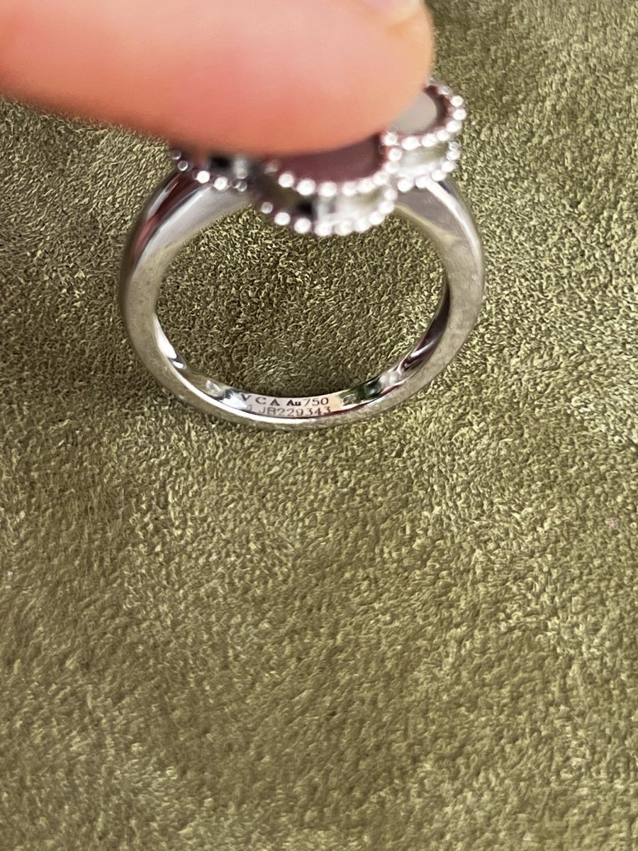 Ringe: Orig. Van Cleef Alhambra Ring Perlmutt Diamant – Gebraucht aus Baar von Axel_Fooly 4