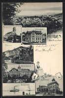 Heiden, Gesamtansicht, Schulhaus, ev. Ki