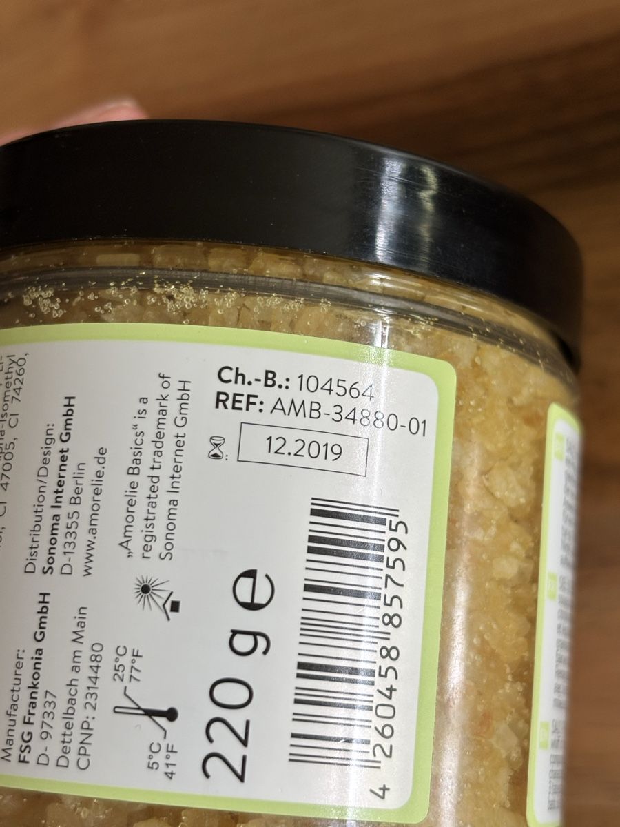 Altro per la cura del corpo: Amorelie Bathsalt Exotic Lemongrass – Nuovo e nell'imballaggio originale da Stallikon venduto da Rsiri 2