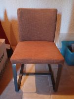 Chaise tissu IKEA confortable avec assise marron