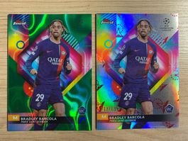 Soccer Bradley Barcola RC 69/99 GREEN & 12/135 FERRIS  🔥