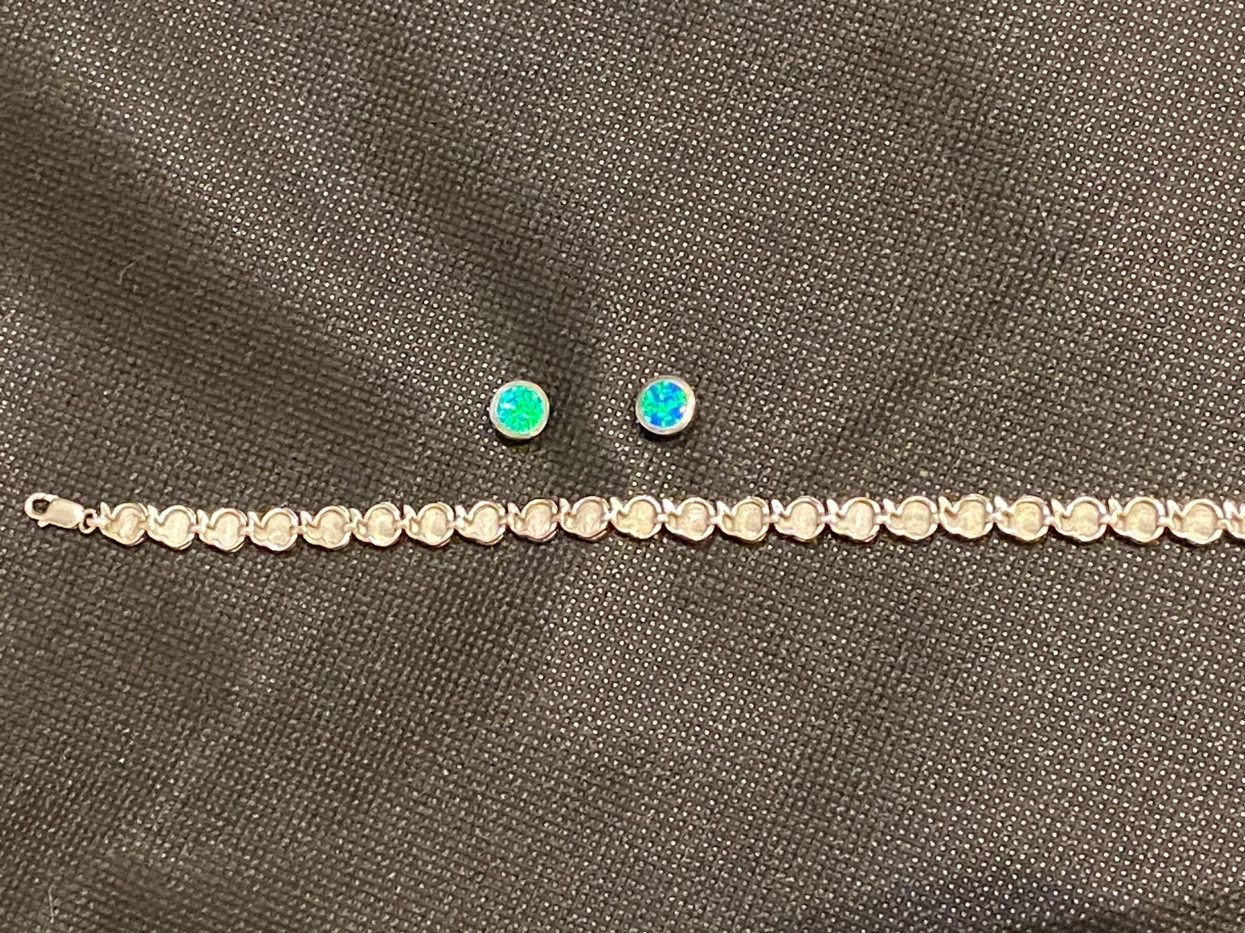 Altri gioielli: Armband und Ohrringe mit Opal – Usato da Liestal venduto da marieugenia 4