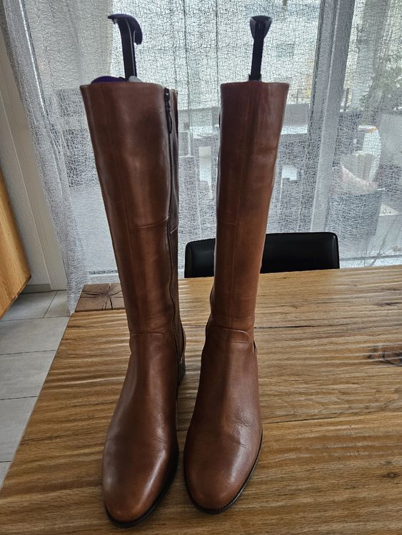 Bottes Hautes En Cuir Marron BCBGeneration Taille 8.5M - Neuf Sans Boîte