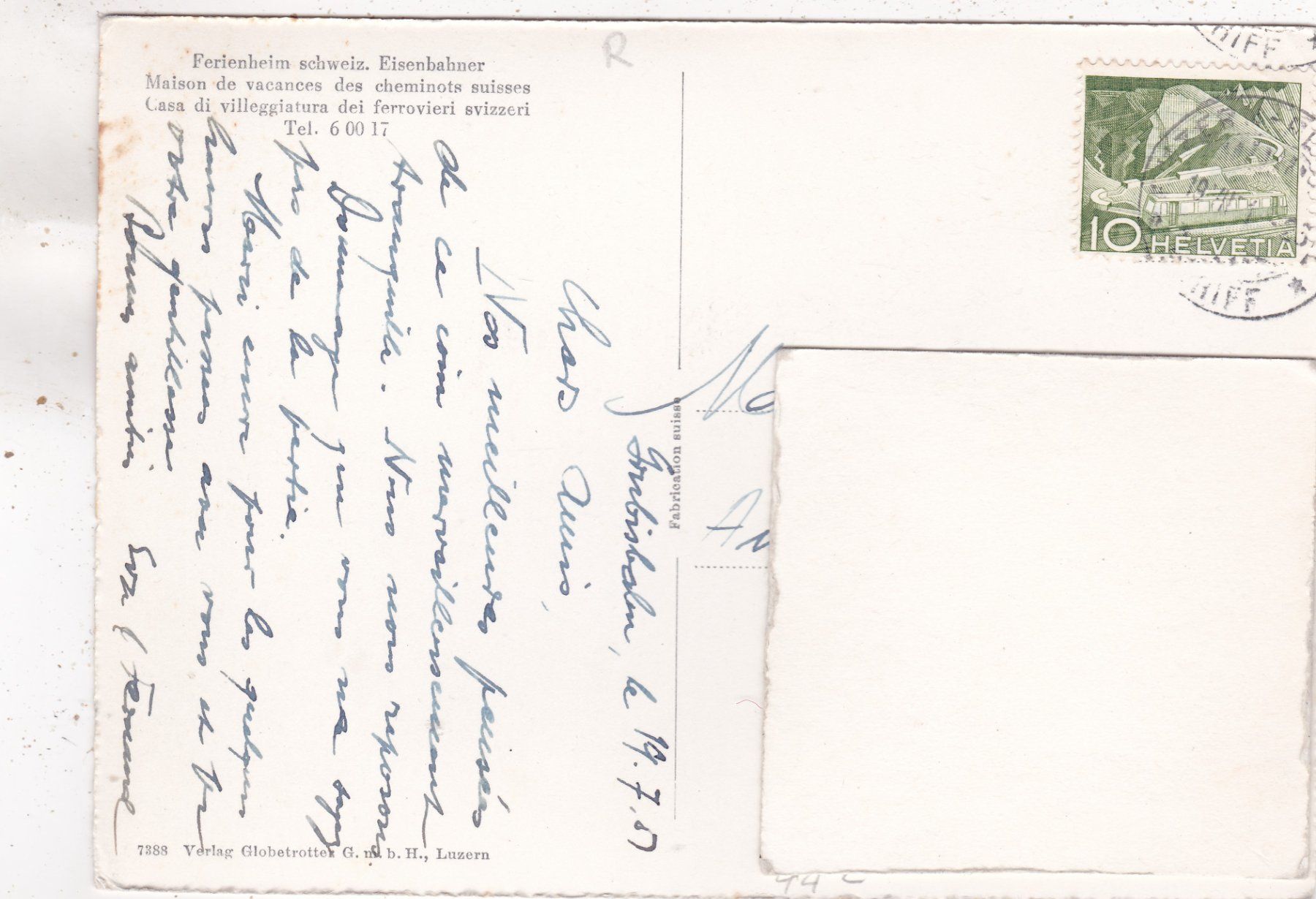 Cartoline postali: Kurhaus Grubisbalm mit Dependance " Enziane " – Usato da Herisau venduto da Lisegrat2008 1