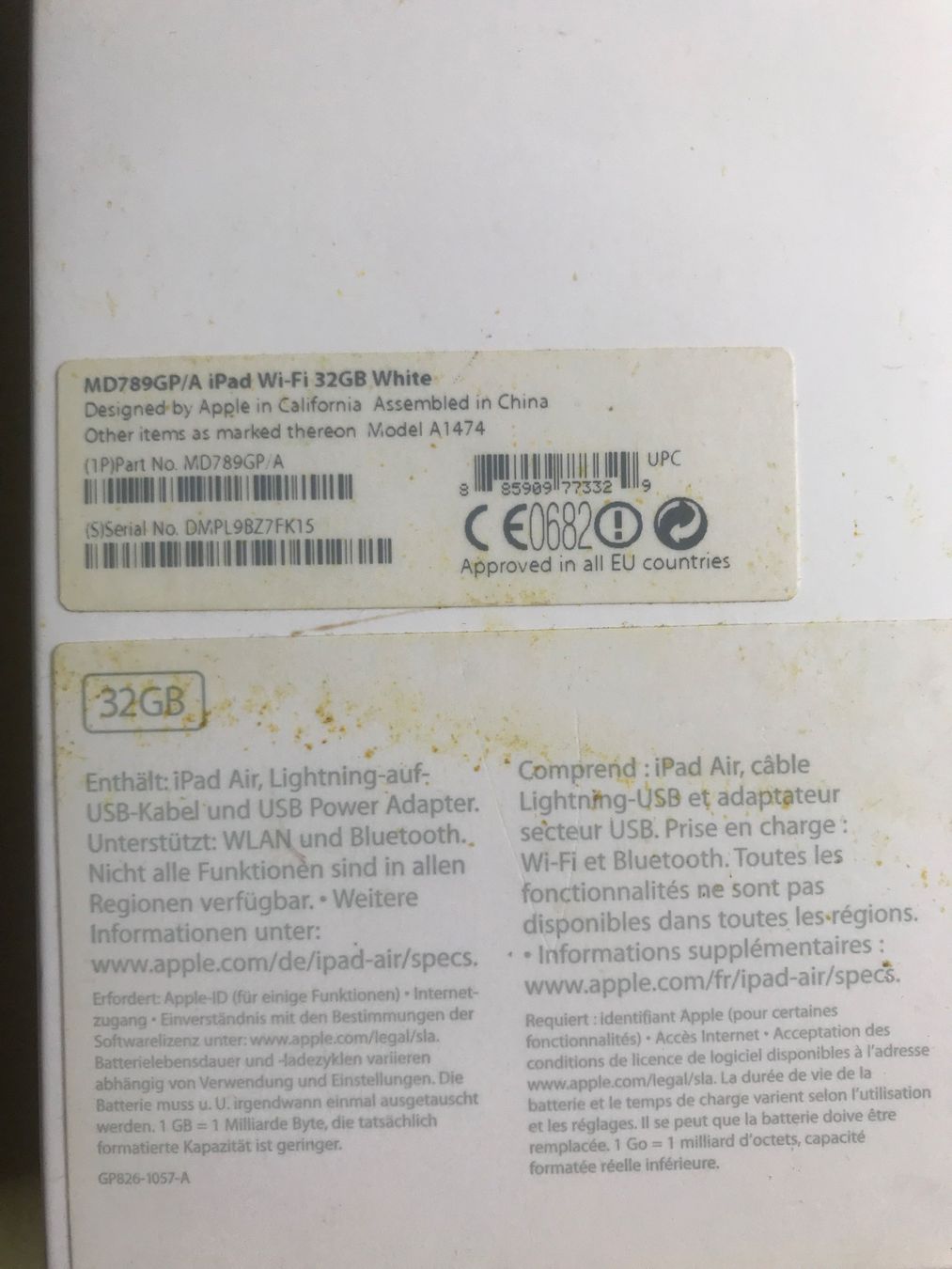 Apple Tablet PC: IPad Air 32 GB Modell A1474 – Usato da Olten venduto da Fbone0 2