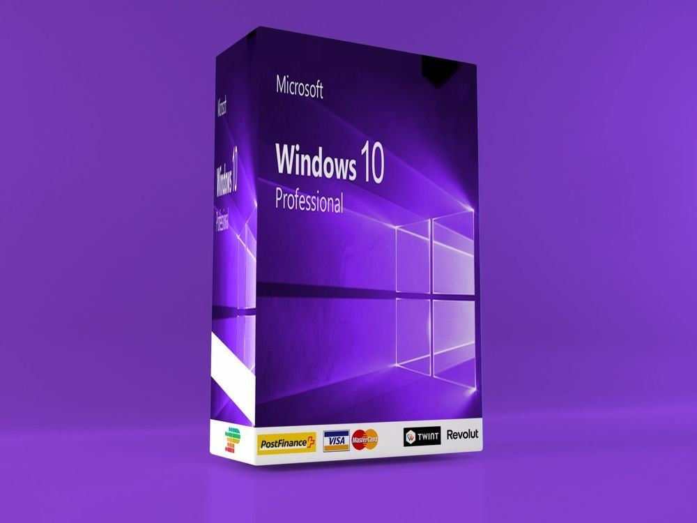 Microsoft Software: Microsoft Windows 10 Pro l Multilingual l Vollversion – Usato da Langenthal venduto da Peaceful