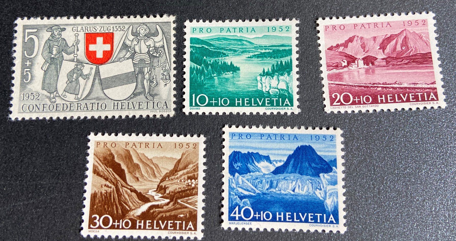 Alle Briefmarken: Lot Pro Patria  Einzelmarken postfrisch div. Jahre – Gebraucht aus Böckten von Hansi36