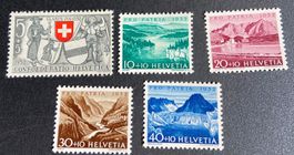Lot Pro Patria  Einzelmarken postfrisch div. Jahre