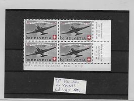 FP 1944 F40 ** Viererbl. Kat: CHF 100.-