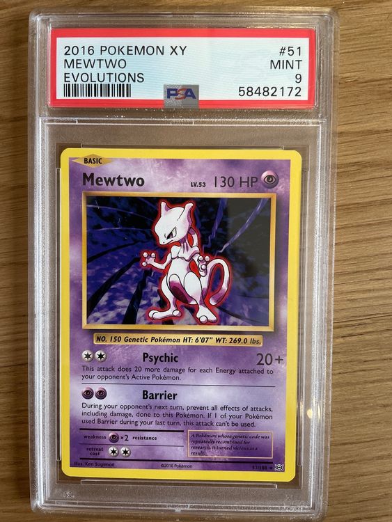 Pokémon Xy Mewtwo Evolutions Psa 9 Kaufen Auf Ricardo 