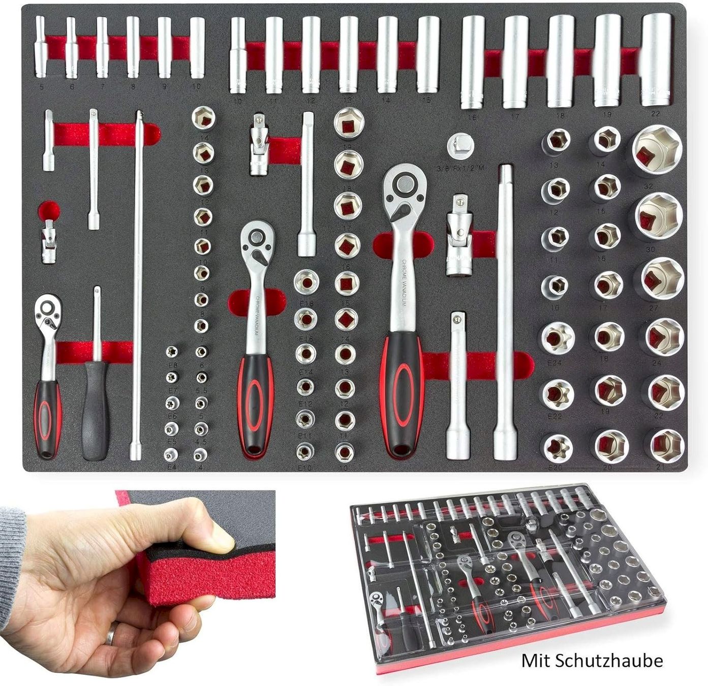 Tous les outils: Steckschlüssel Ratschen Satz 85tlg – Neuf avec emballage d'origine à Bottighofen par zaap 4