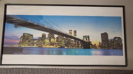 Puzzle Brooklyn Bridge New York gerahmt Grösse 101x51cm