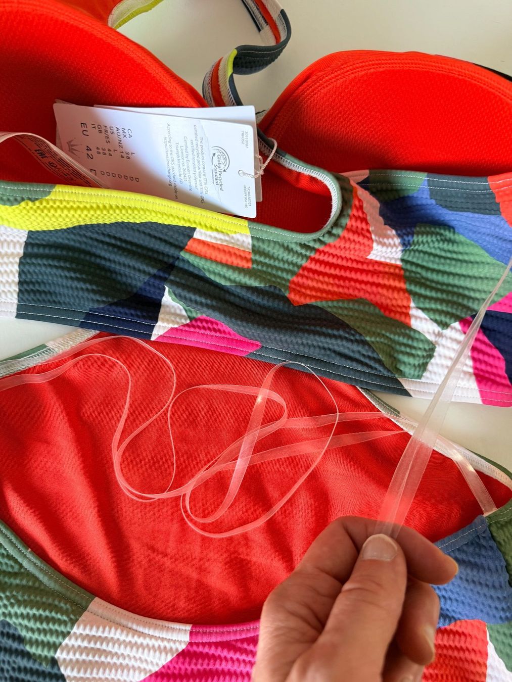 Triumph Costumi da bagno & Bikini: TRIUMPH, Badekleid SUMMER EXPRESSION, Grösse 42D, Mehrfarbig – Nuovo e nell'imballaggio originale da Rudolfstetten venduto da gst_g7xl 5