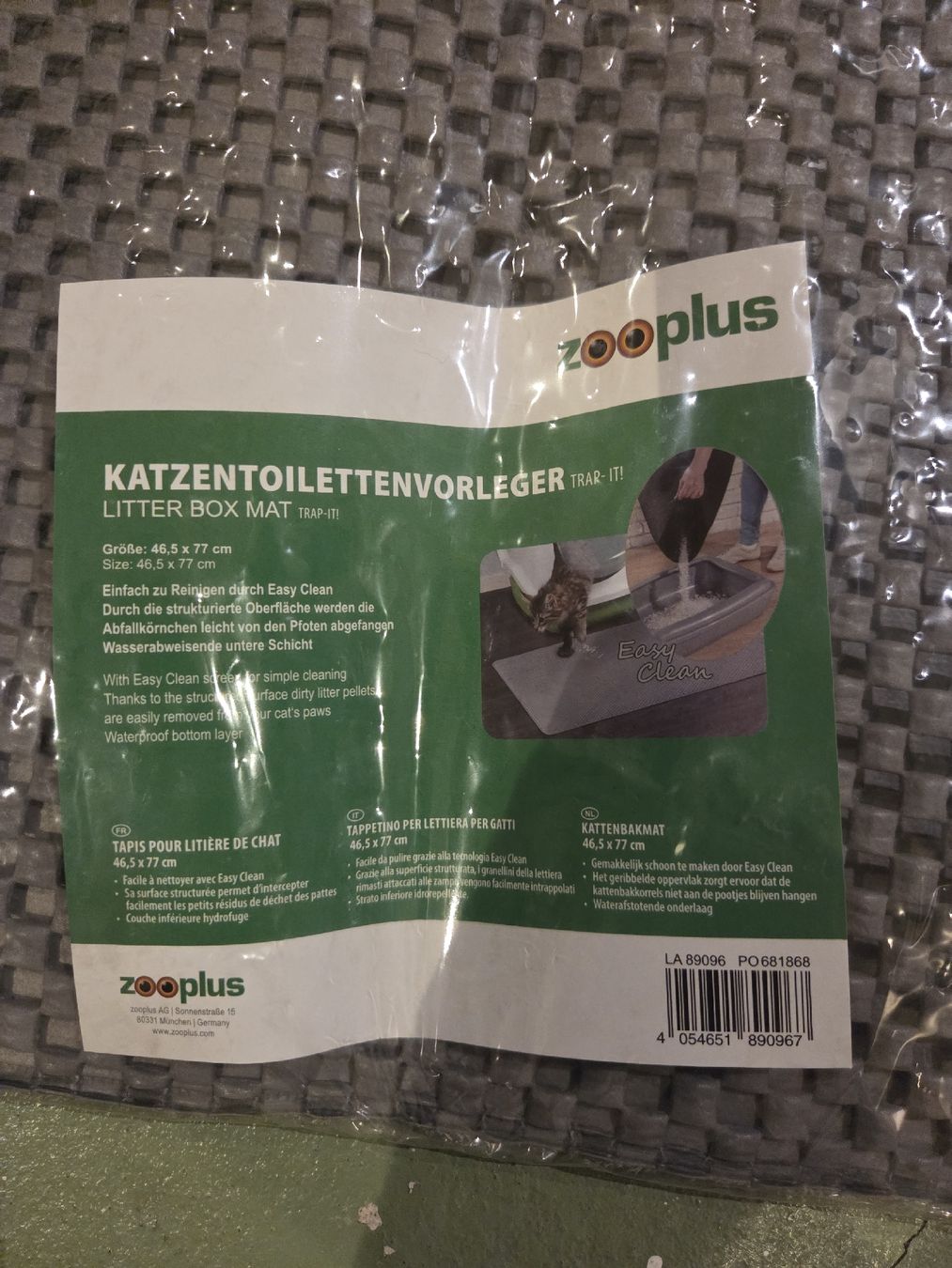WC: Zooplus Katzenklo Vorleger, grau, neu – Nuovo e nell'imballaggio originale da Lostorf venduto da _Venus_ 1