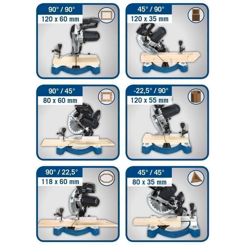 Scheppach Scies: Scheppach HM80L Kapp- Gehrungssäge – Neuf avec emballage d'origine à Bottighofen par zaap 1