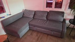 Eck-/Schlafsofa grau
