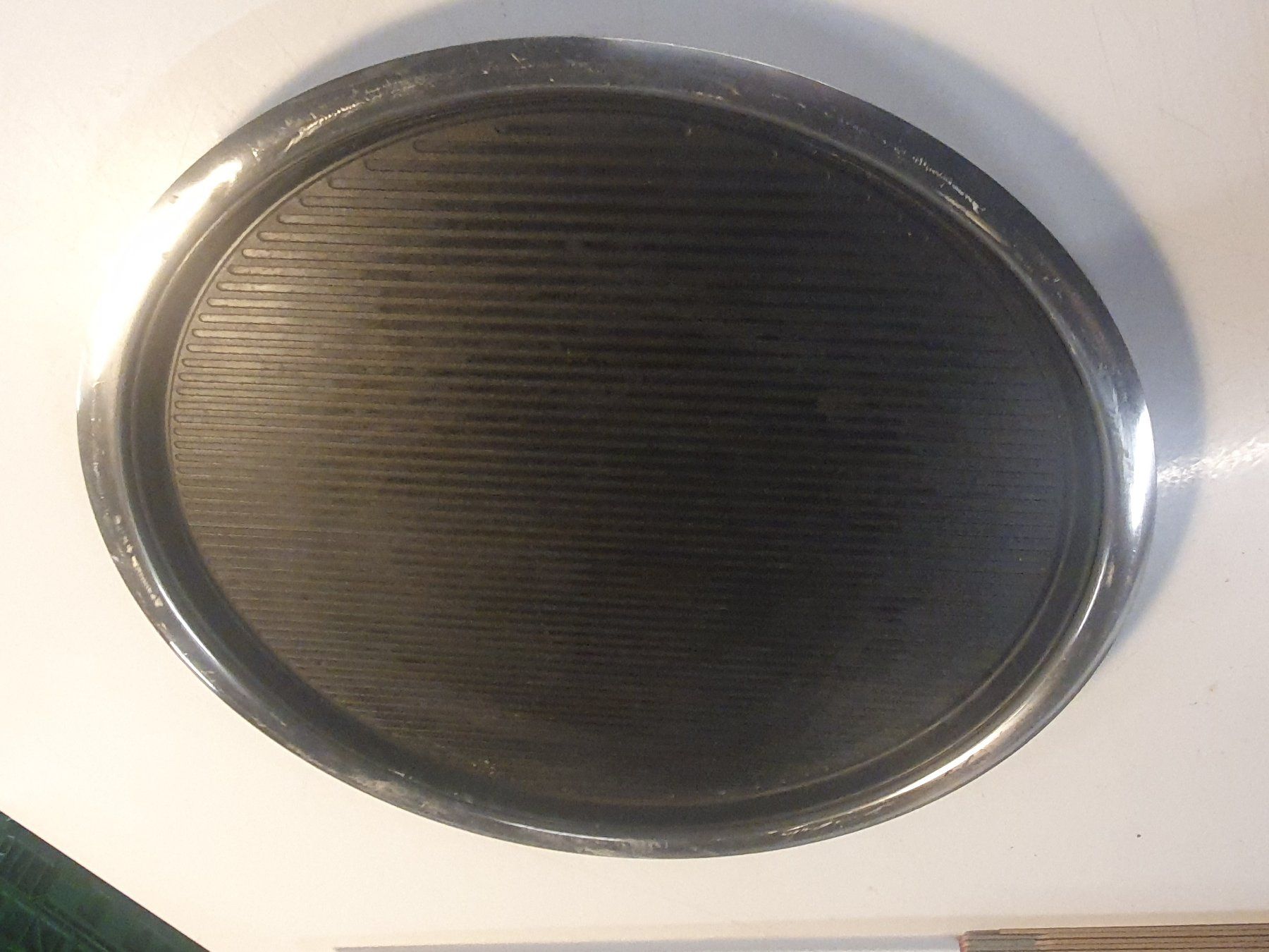 Piatti di portata: Chromstahltablett mit Antirutschmatte 37 cm – Usato da Zürich venduto da loosebone 5