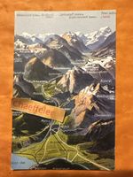 Originale alte Ansichtskarte vom Kanton Glarus, Schweiz