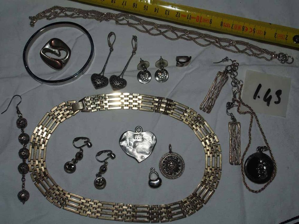 Lot De Bijoux Divers - Multicolore - Métaux Mixtes - Occasion