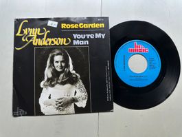 LYNN ANDERSON tolle Single Rose Garden Top Hit Kult 70's
