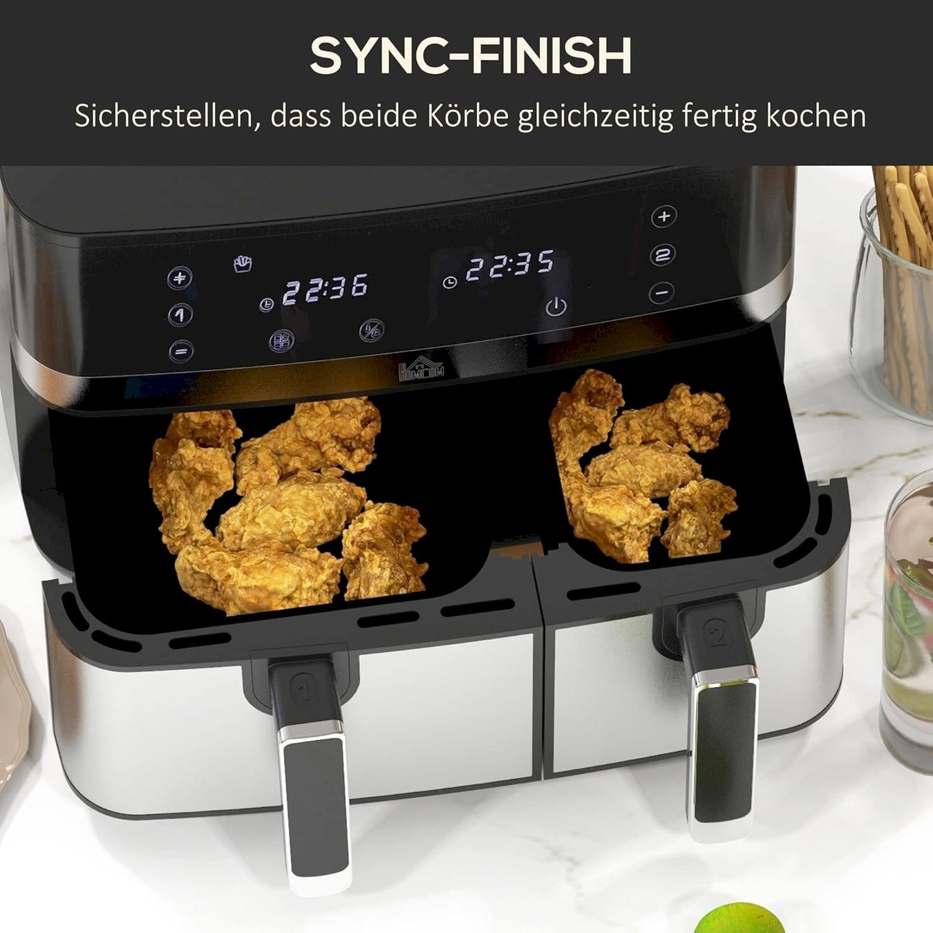 Appareils de cuisine: HOMCOM Heißluftfritteuse 8,5L – Neuf avec emballage d'origine à Bottighofen par zaap 3