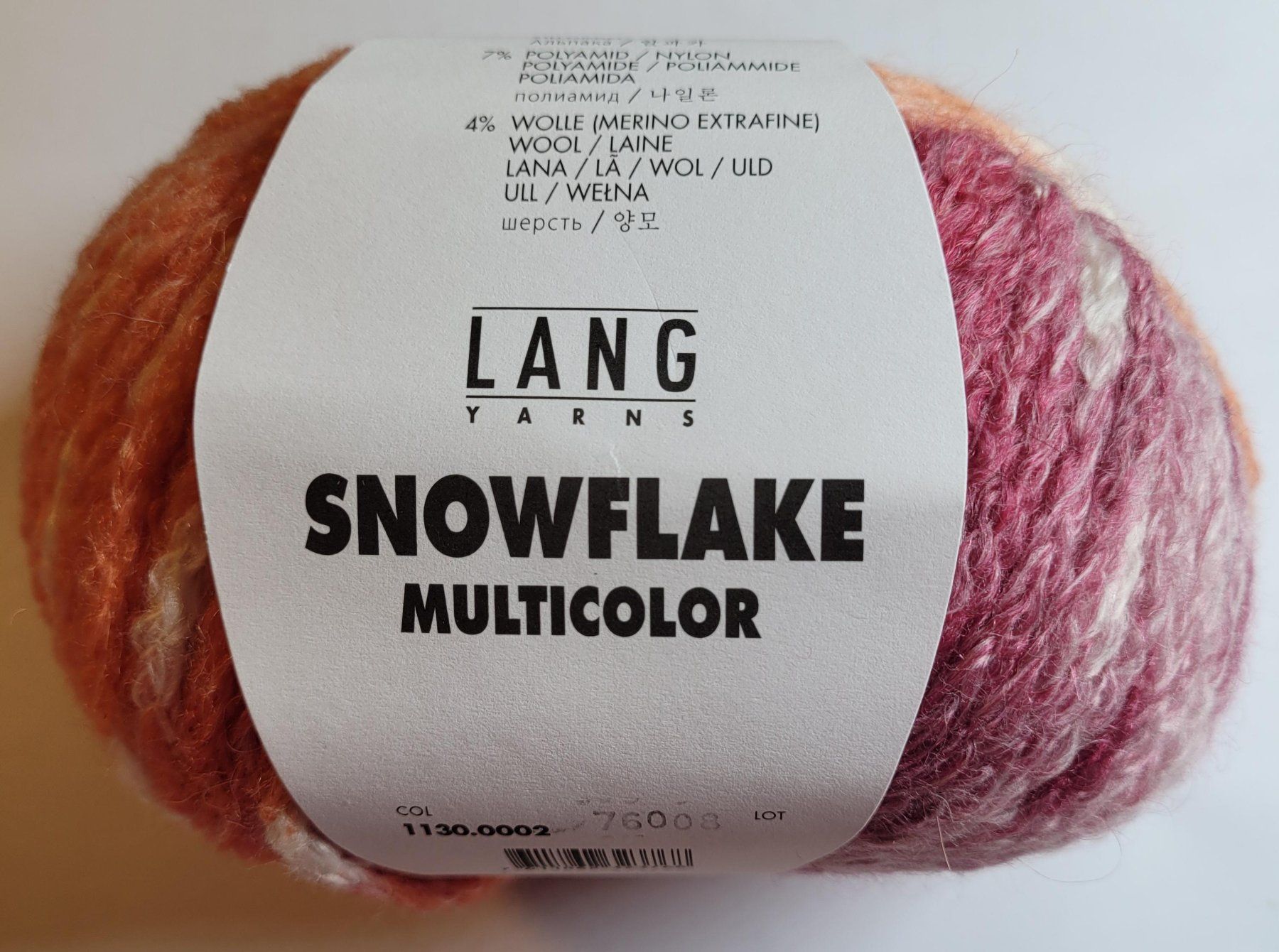 Lang Yarns Lana: Kuschelgarn zum Superpreis: Snowflake Multicolor – Nuovo e nell'imballaggio originale da Burgistein venduto da Azureus58 1
