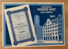 Kredit-Anstalt ZH-Frauenfeld 1943 Kalender