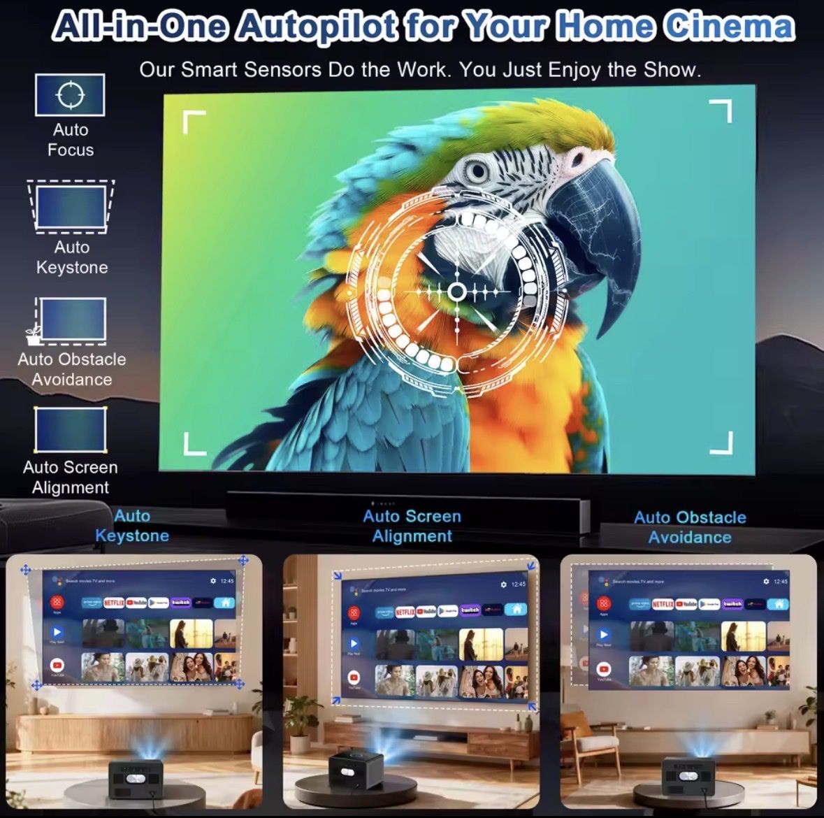 Proiettori: Horlat Projector 4k FHD – Nuovo (secondo la descrizione) da Dübendorf venduto da raj_x5xl 5