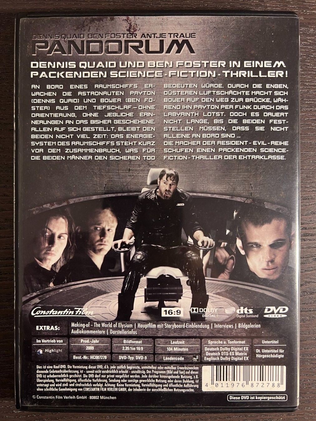 Tutti i DVDs: Pandorum – Usato da Zürich venduto da FilmFreunde 1