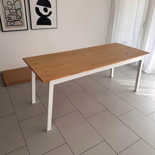 Ikea Tavoli: IKEA Tisch 185cm Pinntorp hellbraun und weiss – Usato da Zürich venduto da janacontin