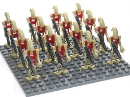 16 KAMPFDROIDEN ROT - KLEMMBAUSTEINE MINIFIGUREN