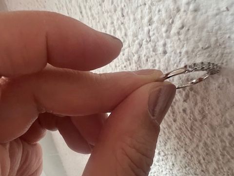 Ringe: PT950 mit 7 Diamanten. Gr 51 – Neu (gemäss Beschreibung) aus Neerach von romiping 2