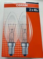 Glühbirnen 2 x 40 Watt, E 14, 400 ml