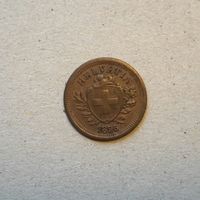 1 Rappen 1895 , Bronze .