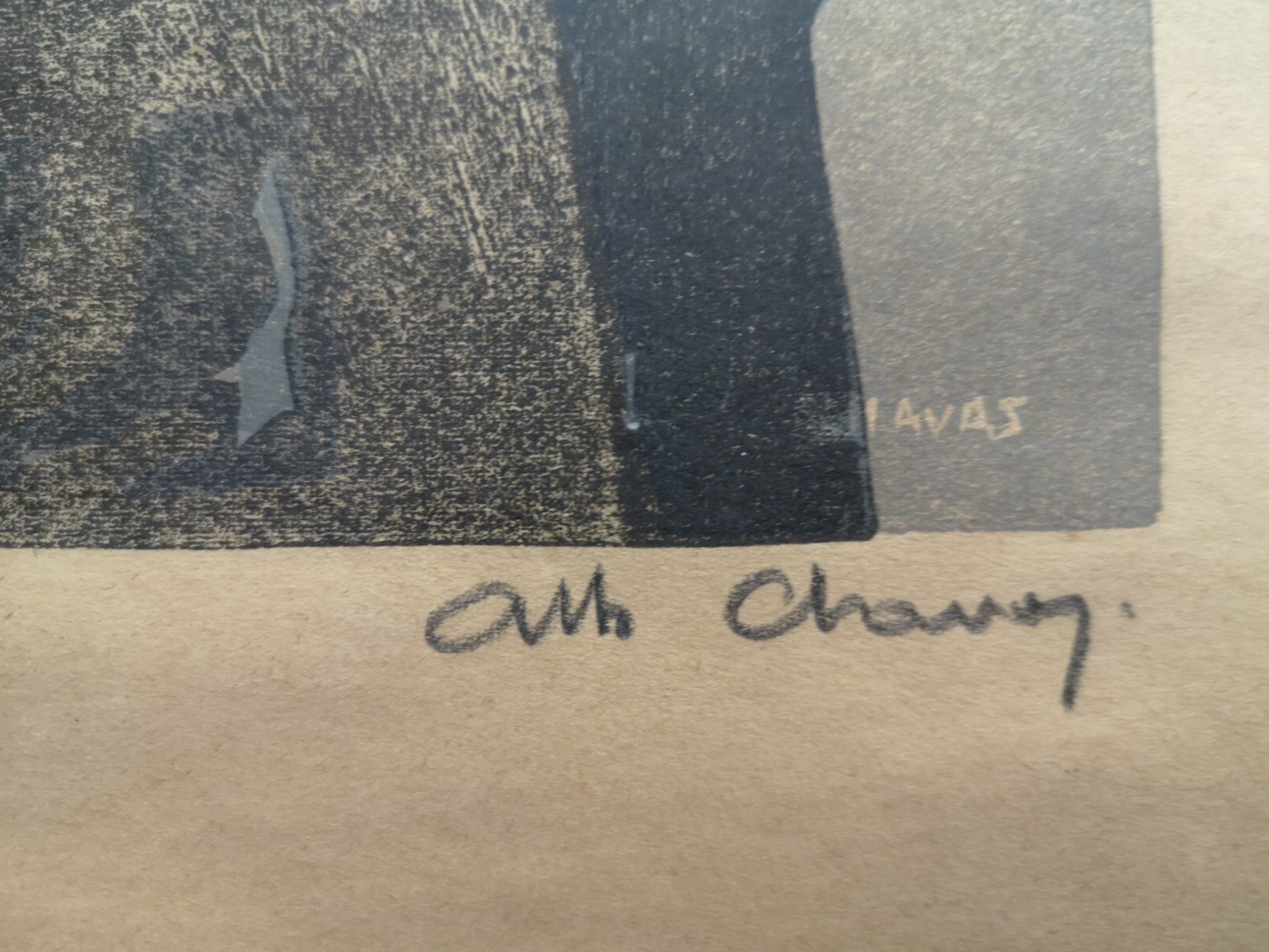 Incisioni: Grande linogravure d'Albert Chavaz rare – Usato da Conthey venduto da Cathlouz 2