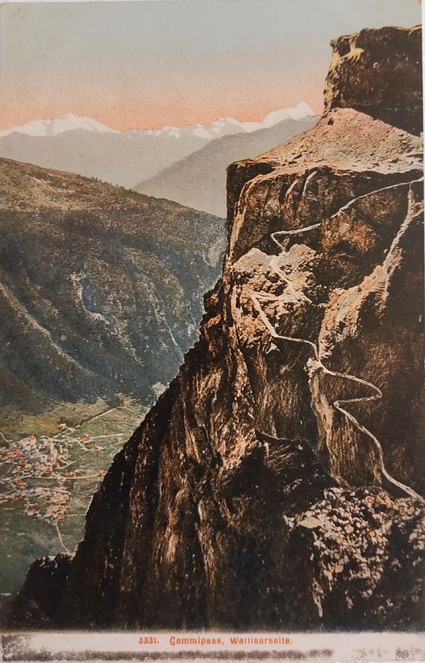 Cartoline postali: GEMMIPASS  -  Walliserseite – Usato da Delémont venduto da Domdom1
